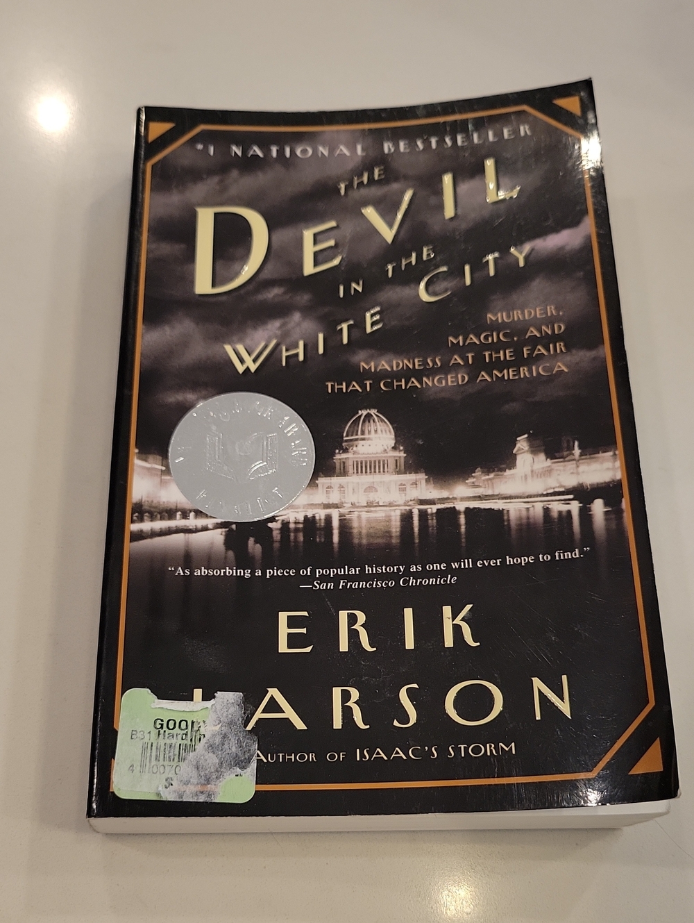 Free With Purchase The Devil in the White City by Erik Larson - Black Cover